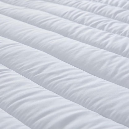 Microfiber Mattress Topper 4Cm Thick with Elastic Corner Straps - Hypoallergenic