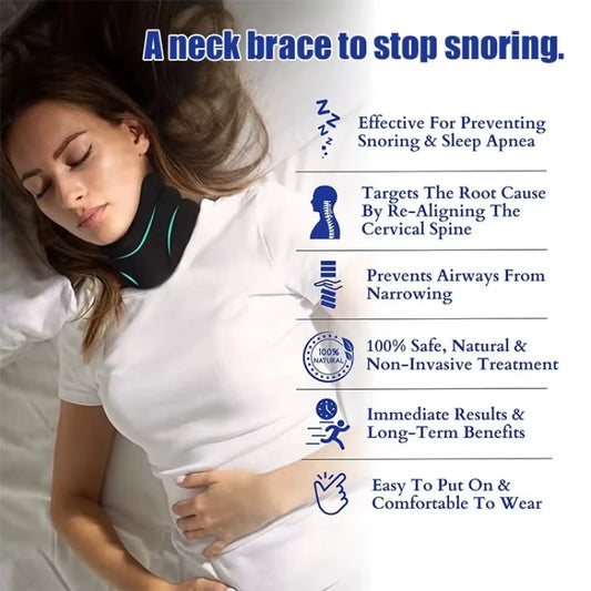 Breathable Adjustable Anti-Snoring Neck Brace Vertebra and Neck Protector Relieve Cervical Pain Sleeping Cervicorrect Neck Brace